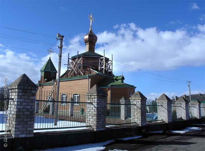 Никольская церковь в городе Новосокольники Псковской области. середина