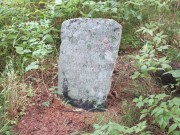 Надгробный камень на территории Ильинской Водлозерской пустыни в Пудожском районе Республики Карелия.