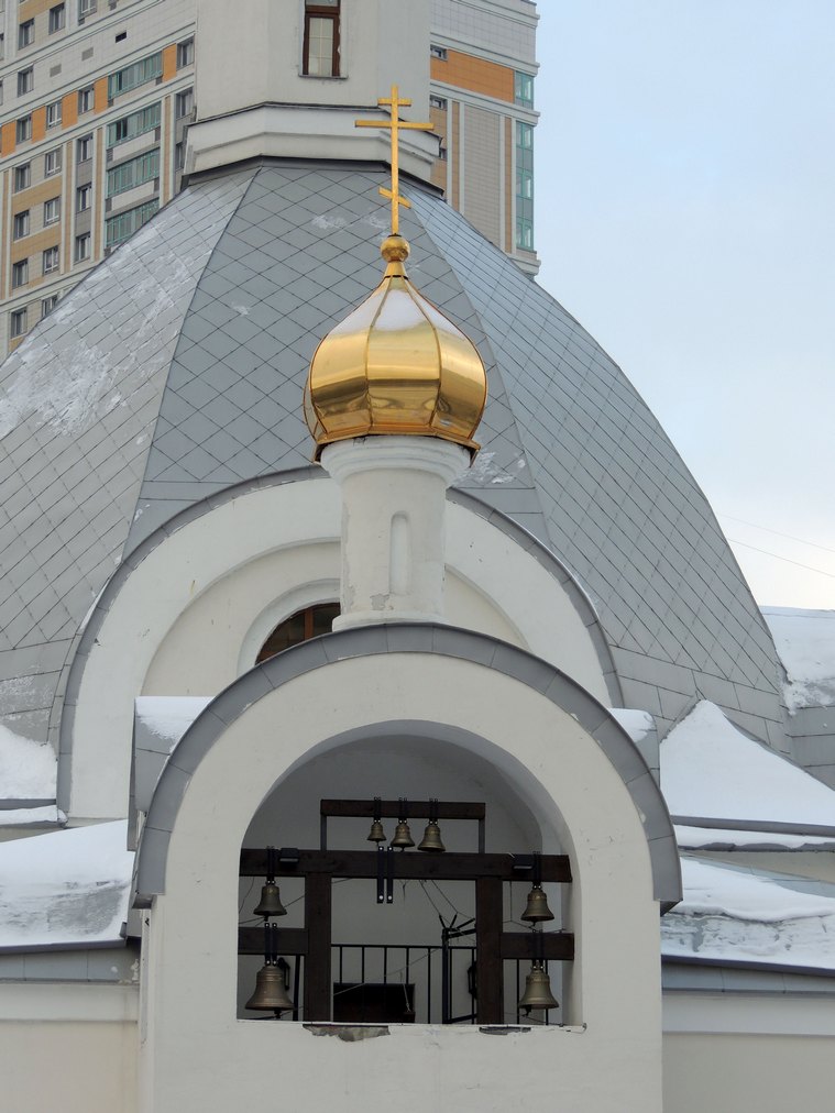 Главка церкви Входа Господня в Иерусалим в Восточном Бирюлёво, в Москве. Фотография.