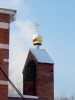 Завершение звонницы строящейся церкви иконы Божией Матери Споручница Грешных в Косино-Ухтомском, в Москве.