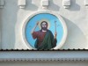 Икона на втором ярусе южного фасада колокольни церкви Рождества Христова в Шовском Лебедянского района Липецкой области.