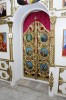 Царские врата иконостаса церкви Андрея Первозванного в Магнитогорске Челябинской области.